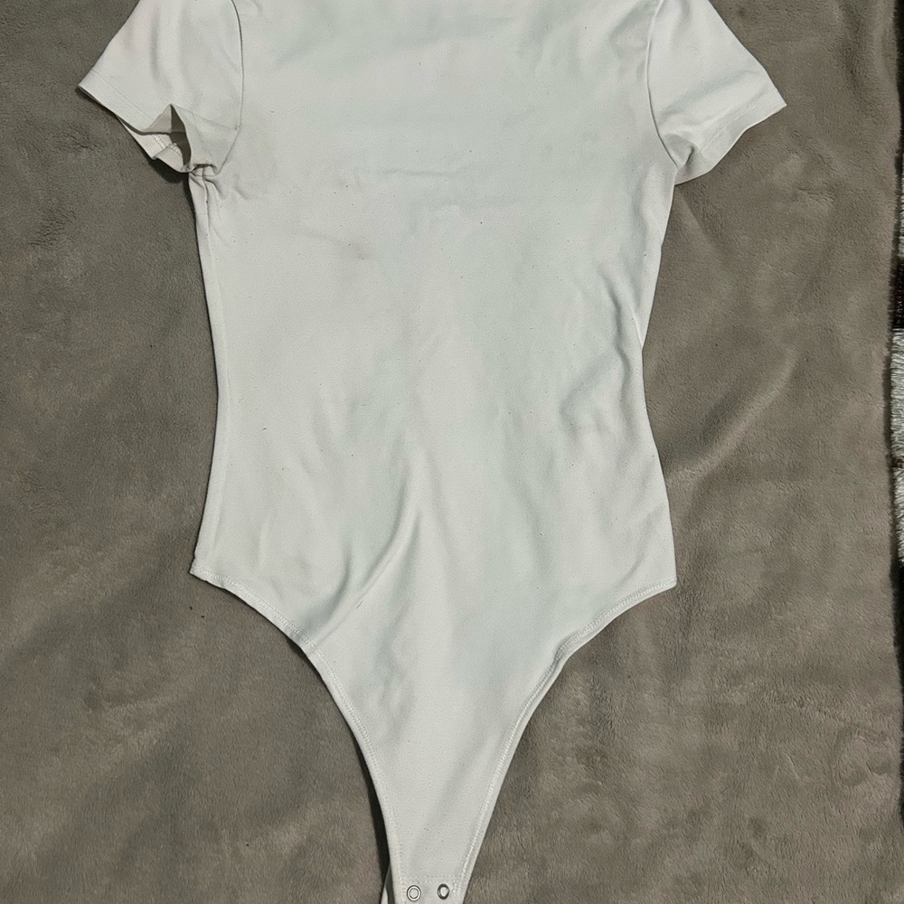 white wide neck bodysuit